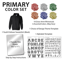 Black Youth Pullover Sweatshirt Kit