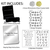 Velvet Jewelry Roll Kit
